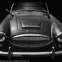 Buy canvas prints of Black 1960s Austin Healey Sports Car by Philip Openshaw