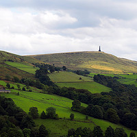 Buy canvas prints of stoodley pike monument in west yorkshire landscape by Philip Openshaw