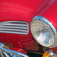Buy canvas prints of Red and Chrome - vintage VW Karmen Ghia by Philip Openshaw