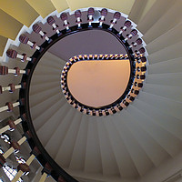 Buy canvas prints of elegant spiral staircase by Philip Openshaw