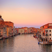 Buy canvas prints of twilight grand canal venice by Philip Openshaw