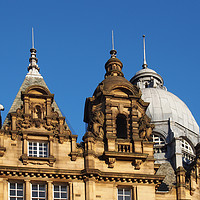 Buy canvas prints of ornate stone towers and domes on the roof of leeds by Philip Openshaw
