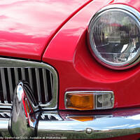 Buy canvas prints of  Red British mgb sports car  by Philip Openshaw