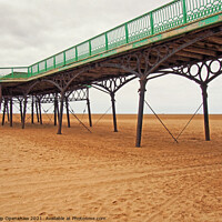 Buy canvas prints of Historic victorian pier at saint annes on sea in Blackpool by Philip Openshaw