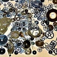 Buy canvas prints of watch cogs by Lee Inglis