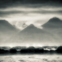 Buy canvas prints of The Isle of Rhum from Cleadale, The Isle of Eigg. by John Potter