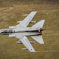 Buy canvas prints of RAF Marham Tornado in the Mach loop by Sarah Fisher