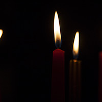 Buy canvas prints of Christmas Candles by Richard West