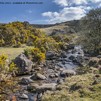Buy canvas prints of Stream by Meldon reservoir by Kevin White