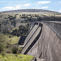 Buy canvas prints of Meldon reservoir dam by Kevin White