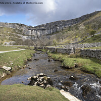 Buy canvas prints of Malham Cove Yorkshire Dales by Kevin White