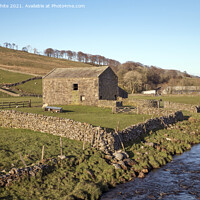 Buy canvas prints of Yorkshire farm Hawes by Kevin White