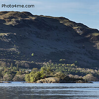 Buy canvas prints of Ullswater  panorama with evening light by Kevin White
