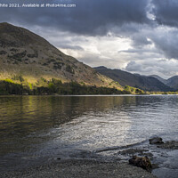 Buy canvas prints of Ullswater gathering clouds by Kevin White