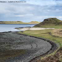 Buy canvas prints of Walk along Iles of Skye beach by Kevin White