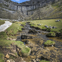 Buy canvas prints of Yorkshire Dales Malham Cove by Kevin White