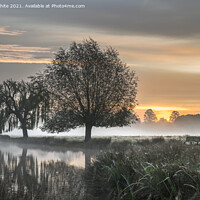 Buy canvas prints of Spooky mist over ponds by Kevin White