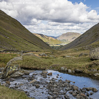 Buy canvas prints of Looking down Kirkstone Pass by Kevin White