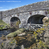 Buy canvas prints of Cherry Bridge in the heart of Dartmoor by Kevin White