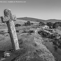 Buy canvas prints of Old stone cross by Kevin White