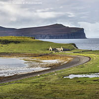 Buy canvas prints of Trumpan ruins near Waternish point by Kevin White
