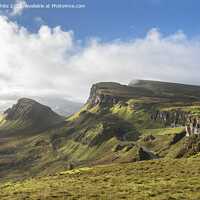 Buy canvas prints of Sun breaking through over the Quiraing by Kevin White