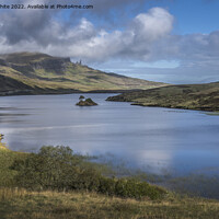 Buy canvas prints of Loch and Old Man of Storr by Kevin White