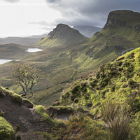 Buy canvas prints of Storm clouds gathering at the Quiraings by Kevin White