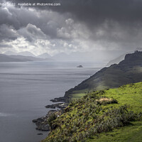 Buy canvas prints of Storm clouds on the Isle of Skye by Kevin White