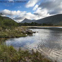 Buy canvas prints of Glen Etive loch at end of road by Kevin White