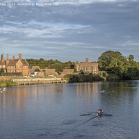 Buy canvas prints of Hampton Court view from bridge by Kevin White