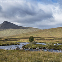 Buy canvas prints of Cloudy sky over Rannoch Moor by Kevin White