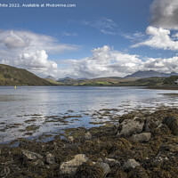 Buy canvas prints of Carbost village by the loch by Kevin White