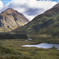 Buy canvas prints of Road view at Glen Etive by Kevin White