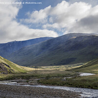 Buy canvas prints of Vista of Glen Etive by Kevin White