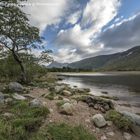 Buy canvas prints of Little beach at Glen Etive by Kevin White