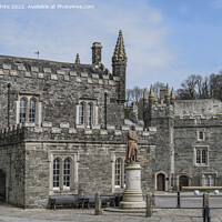 Buy canvas prints of Historic Tavistock old buildings by Kevin White
