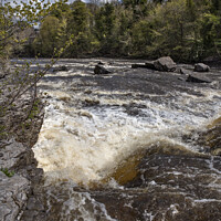Buy canvas prints of Natural water energy from Aysgarth Falls  by Kevin White