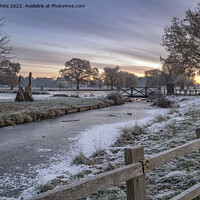 Buy canvas prints of Icy frost just before sunrise by Kevin White
