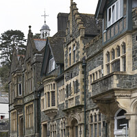 Buy canvas prints of Grand old buildings in Tavistock Devon by Kevin White