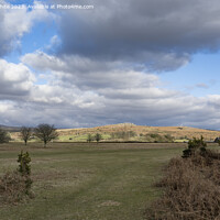 Buy canvas prints of Dartmoor view of Pew Tor from road by Kevin White