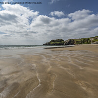 Buy canvas prints of Broadhaven sands South in Wales by Kevin White