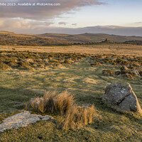 Buy canvas prints of Dartmoor winter evening light by Kevin White