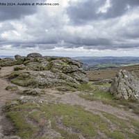 Buy canvas prints of Dartmoor view from Haytor by Kevin White