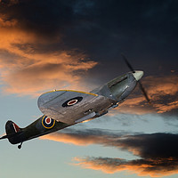 Buy canvas prints of Supermarine Spitfire 1940 by Kevin White