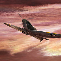 Buy canvas prints of RAF Spitfire by Kevin White