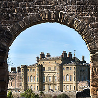 Buy canvas prints of Arch looking to Culzean Castle by Kevin White