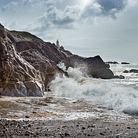 Buy canvas prints of Crashing Waves by Kevin White