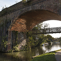 Buy canvas prints of Bridge over the river Wey by Kevin White