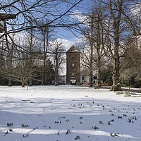 Buy canvas prints of Polesden Lacey in the snow by Kevin White